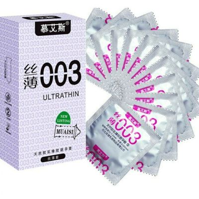 Набор ультратонких презервативов Muaisi 0,03 мм, Silver (в упаковке 12 шт.)