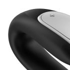 Вібратор для пар з фірмовим пультом керування Satisfyer Double Fun, чорний вид 5