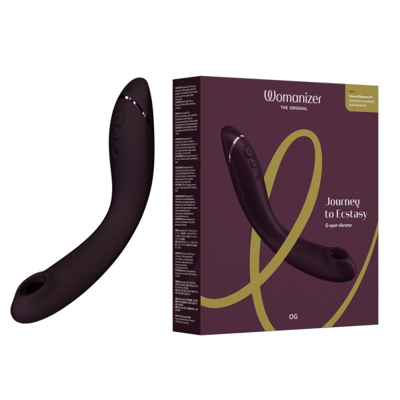 Вибратор для точки G c вакуумной стимуляцией Womanizer OG Aubergine вид 2