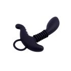 Cтимулятор простаты с дополнительным отростком Chisa Black Mont Booty Exciter и колечком-держателем вид 5