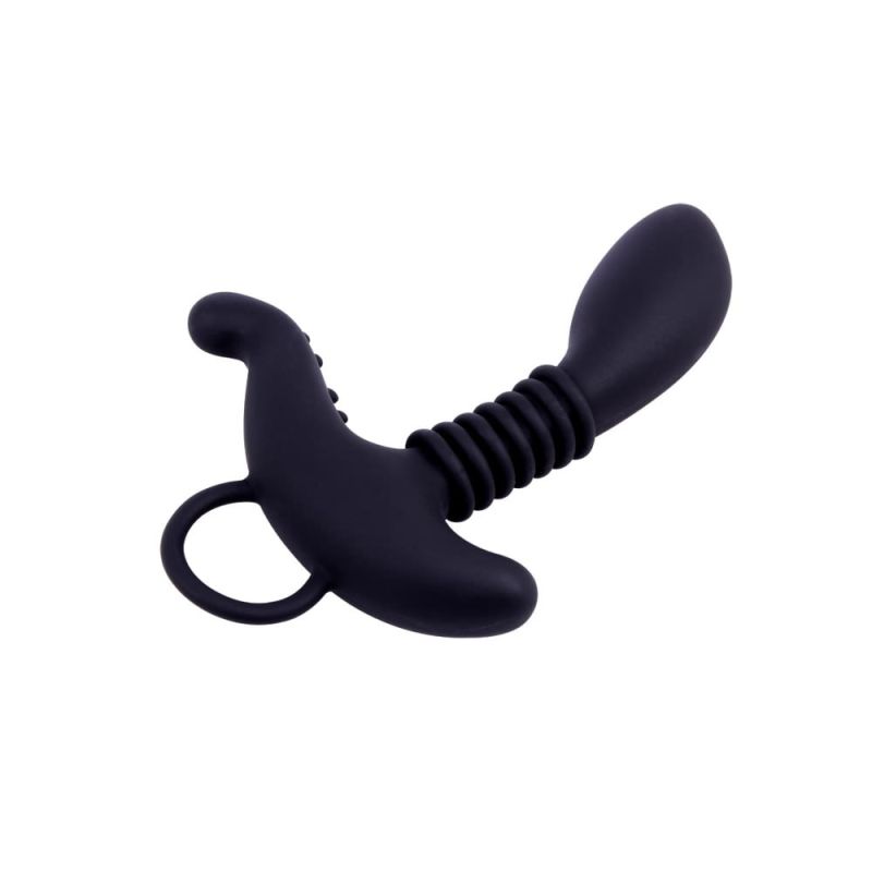 Cтимулятор простаты с дополнительным отростком Chisa Black Mont Booty Exciter и колечком-держателем вид 5
