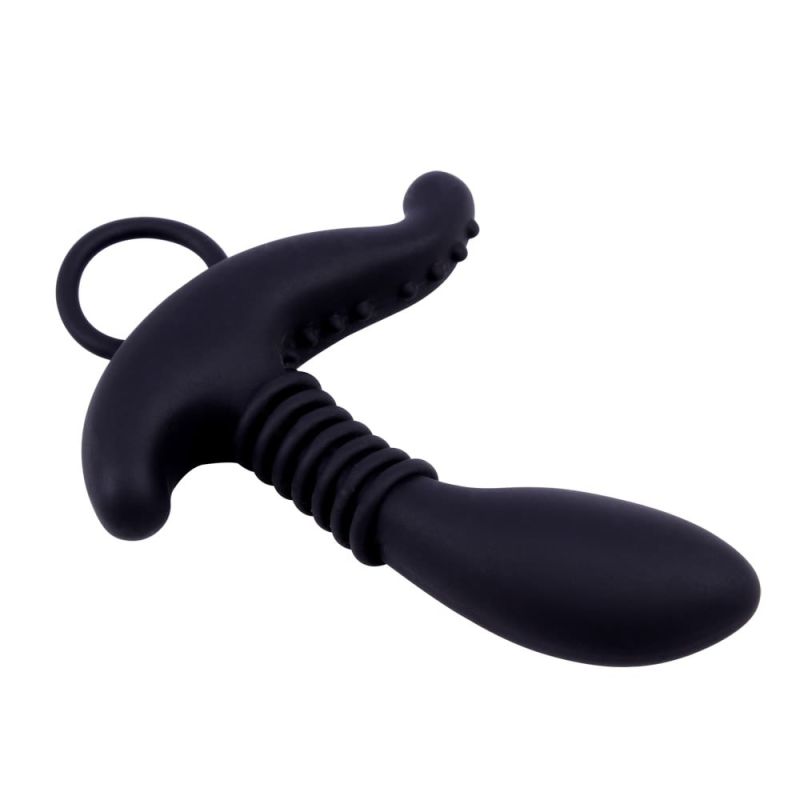 Cтимулятор простаты с дополнительным отростком Chisa Black Mont Booty Exciter и колечком-держателем вид 4
