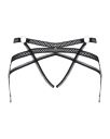Пояс для чулков Obsessive Darkie garter belt black S/M