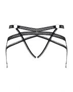 Пояс для панчіх Obsessive Darkie garter belt black S / M