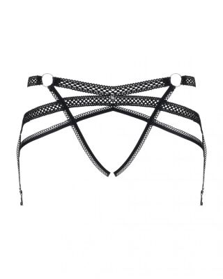 Пояс для панчіх Obsessive Darkie garter belt black S / M