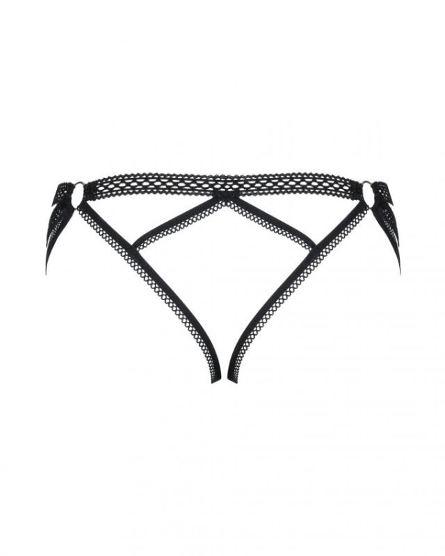 Пояс для панчіх Obsessive Darkie garter belt black S / M вид 3