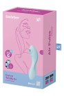 Подвійний смарт вібратор із вакуумною стимуляцією Satisfyer Curvy Trinity 5 + блакитний вид 5