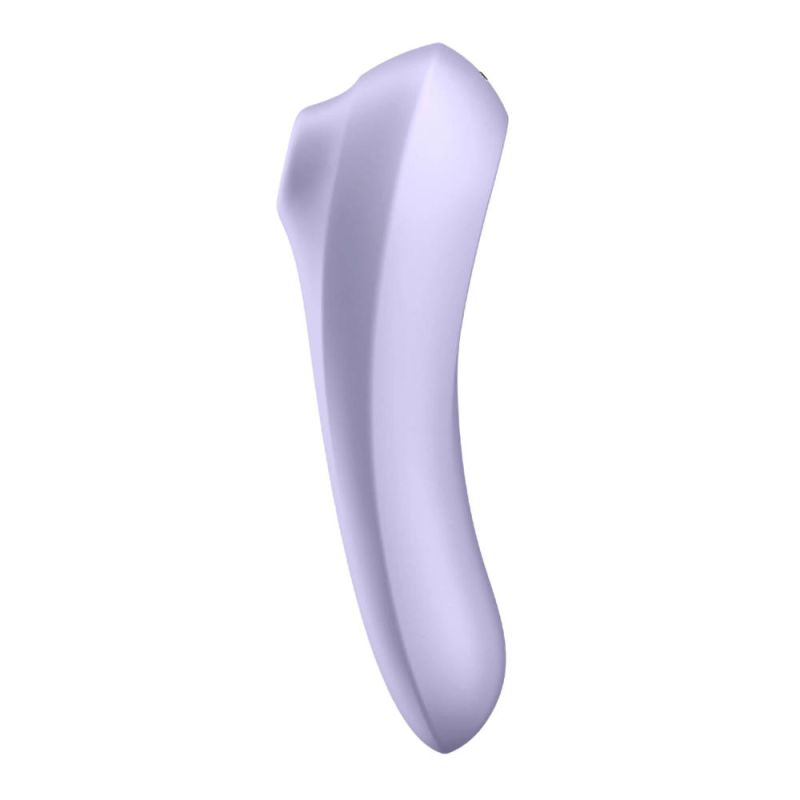 Подвійний смарт вібратор із вакуумною стимуляцією Satisfyer Dual Pleasure бузковий вид 4