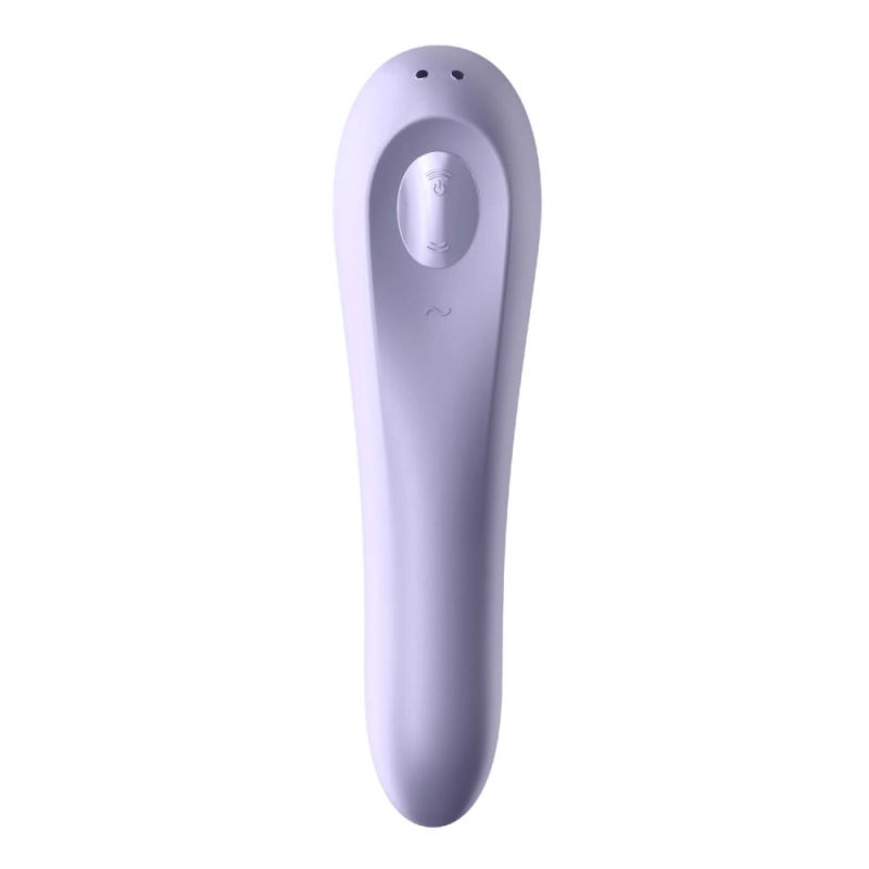 Подвійний смарт вібратор із вакуумною стимуляцією Satisfyer Dual Pleasure бузковий вид 5