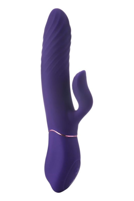 Двойной вибратор-кролик Dream Toys Vibes of Love с функцией подогрева, фиолетовый вид 2