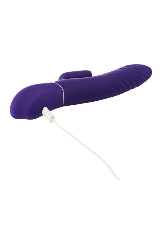 Двойной вибратор-кролик Dream Toys Vibes of Love с функцией подогрева, фиолетовый вид 10