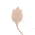 Подвійний вібратор трояндочка з ротацією 10 режимів Sweet Em Velvet Lure, жовтий вид 5