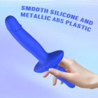 Двойной вибратор с анальным стоппером Chisa Kissen Ritter синий вид 11