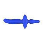 Двойной вибратор с анальным стоппером Chisa Kissen Ritter синий вид 6