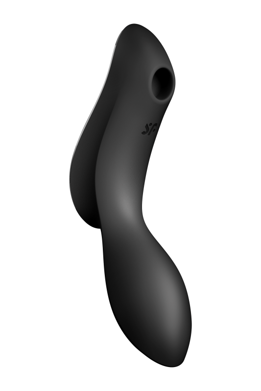 Подвійний вібратор із вакуумною стимуляцією SATISFYER CURVY TRINITY 2 чорний вид 7