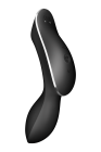 Подвійний вібратор із вакуумною стимуляцією SATISFYER CURVY TRINITY 2 чорний вид 4