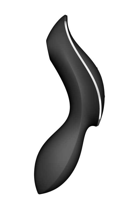 Подвійний вібратор із вакуумною стимуляцією SATISFYER CURVY TRINITY 2 чорний вид 3
