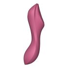 Подвійний вібратор із вакуумною стимуляцією Satisfyer Curvy Trinity 3, рожевий вид 6