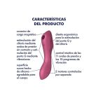 Подвійний вібратор із вакуумною стимуляцією Satisfyer Curvy Trinity 3, рожевий вид 8