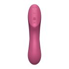 Подвійний вібратор із вакуумною стимуляцією Satisfyer Curvy Trinity 3, рожевий вид 7