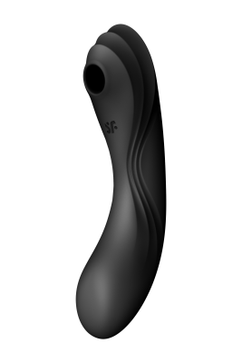 Подвійний вібратор із вакуумною стимуляцією Satisfyer Curvy Trinity 4 чорний
