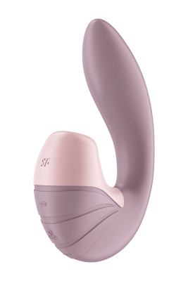 Подвійний вібратор із вакуумною стимуляцією Satisfer Air Pulse Supernova рожевий