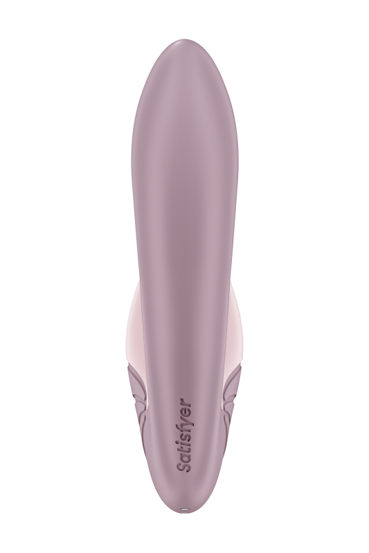 Подвійний вібратор із вакуумною стимуляцією Satisfer Air Pulse Supernova рожевий вид 5