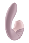 Подвійний вібратор із вакуумною стимуляцією Satisfer Air Pulse Supernova рожевий вид 6