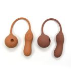 Подвійний вібратор у вигляді м'яча з вакуумом та для точки G, Sweet Em 0036F, коричневий вид 7