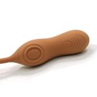 Подвійний вібратор у вигляді м'яча з вакуумом та для точки G, Sweet Em 0036F, коричневий вид 6