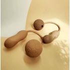 Подвійний вібратор у вигляді м'яча з вакуумом та для точки G, Sweet Em 0036F, коричневий вид 9