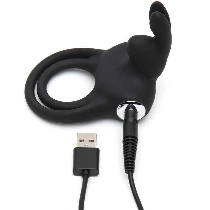 Подвійне ерекційне кільце з вібрацією Happy Rabbit Stimulating Rechargeable Rabbi вид 4