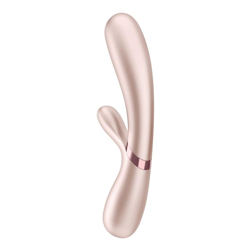 Подвійний смарт вібратор з функцією нагріву Satisfyer Hot Lover, нюдовий вид 5