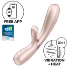 Подвійний смарт вібратор з функцією нагріву Satisfyer Hot Lover, нюдовий вид 2