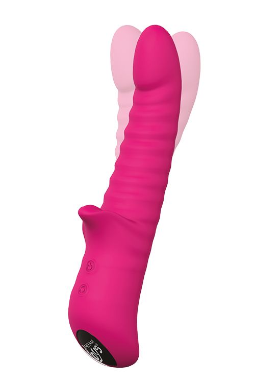 Подвійний вібратор Dream Toys Vibes Of Love Honey Bear Magenta рожевий вид 2