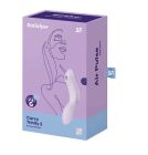 Подвійний вібратор з вакуумною стимуляцією Satisfyer Curvy Trinity 2 бузковий вид 6