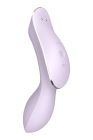 Подвійний вібратор з вакуумною стимуляцією Satisfyer Curvy Trinity 2 бузковий вид 3