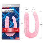 Фаллоимитатор двойной Chisa Hi-Rubber 13 Inch Dildo, розовый вид 7