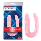 Фаллоимитатор двойной Chisa Hi-Rubber 13 Inch Dildo, розовый вид 2