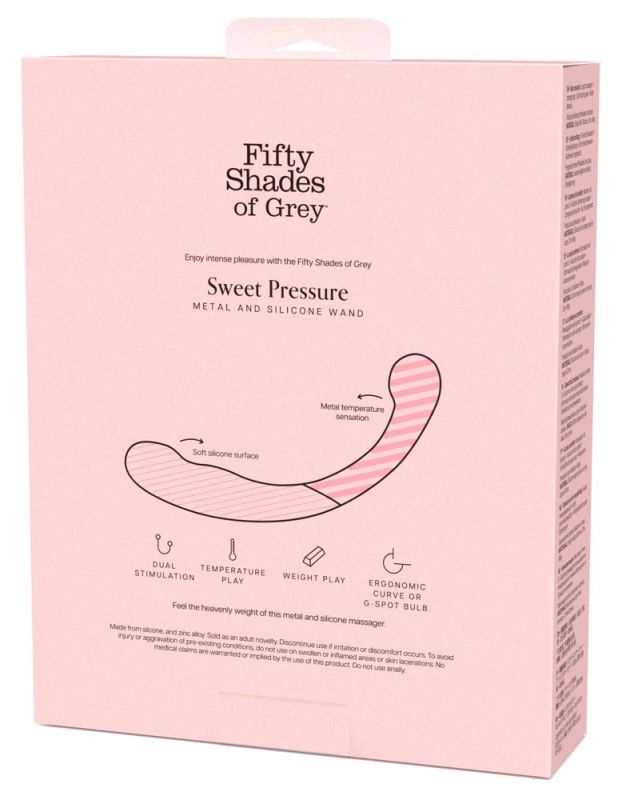 Двусторонний фаллоимитатор, массажер точки G Fifty Shades of Grey силикон и металл вид 4