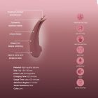 Двухсторонний вакуумный стимулятор для клитора с вибрацией Sweet Em, розовый вид 10