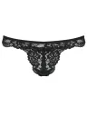 Стринги кружевные Obsessive 810-THO-1 черные, L/XL