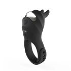 Эрекционное кольцо BeYourLover USAGI с вибрацией и пультом, черное вид 2