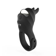 Ерекційне кільце BeYourLover USAGI з вібрацією та пультом, чорне