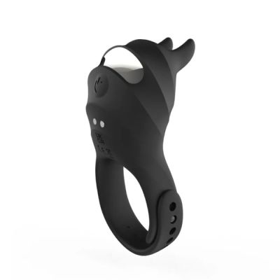 Эрекционное кольцо BeYourLover USAGI с вибрацией и пультом, черное