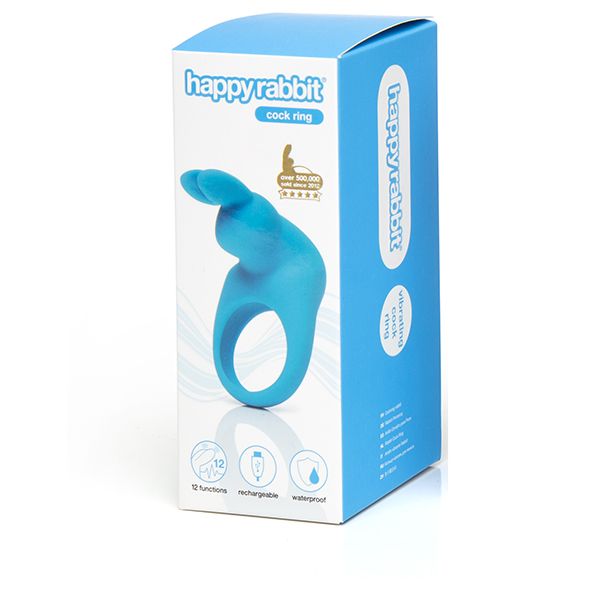 Ерекційне кільце Happy Rabbit Rechargeable Cock Ring Blue вид 4