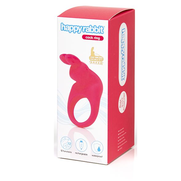 Ерекційне кільце Happy Rabbit Rechargeable Cock Ring Pink вид 5