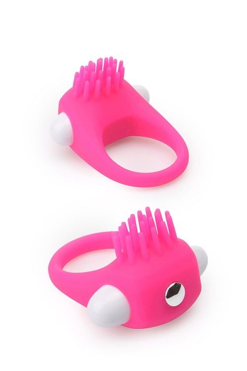 Ерекційне вібраційне кільце з вусиками Dream Toys Rings of Love рожеве вид 3