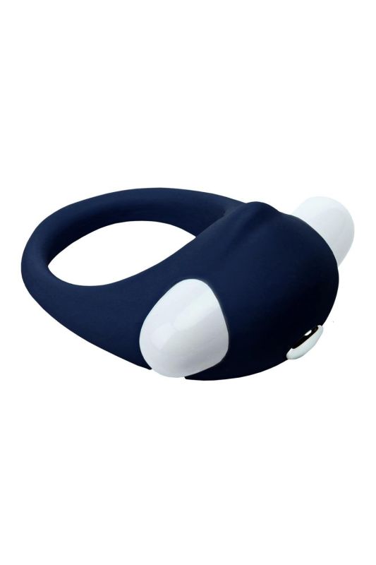 Ерекційне кільце з вібрацією Dream Toys Rings of Love, синій вид 5
