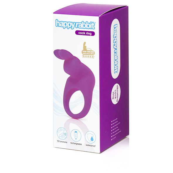 Ерекційне кільце з вібрацією Happy Rabbit Rechargeable Cock Ring Purple вид 5